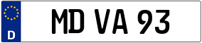 Trailer License Plate